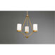 Elevate 3 Light 22 inch Brushed Bronze Chandelier Ceiling Light, Design Series
